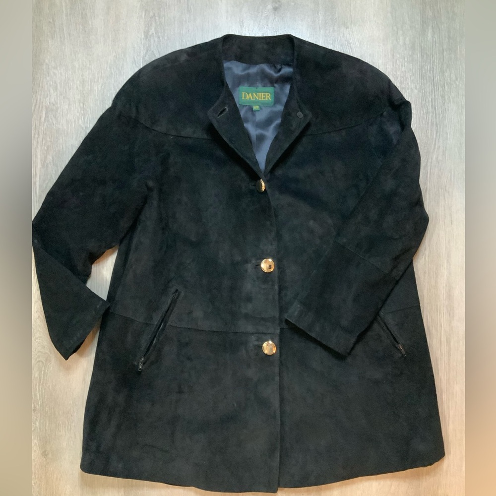 Daniel Leather XS Ladies Black Coat - Geniune Leather